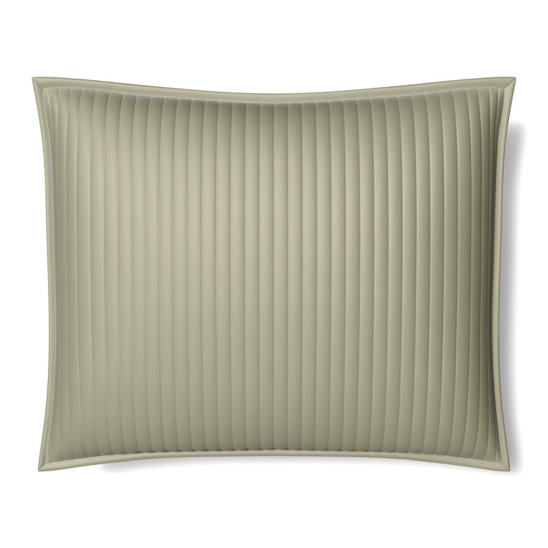 Quilted Silk Channel Sham, 20"H x 26"W, Frost