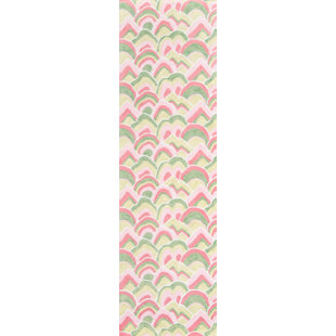 Tapis rose en coton crocheté à la main club de nuages Embrace