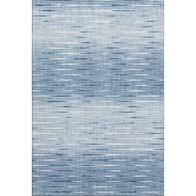 Premium Machine Washable Prisco Blue Rug