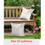 Indoor / Outdoor Floral Square Throw Cushion-344130909