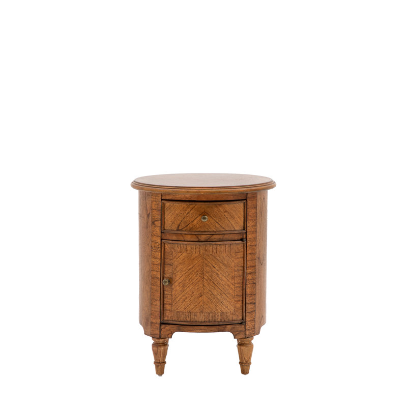 Charn Drum Wood Side Table