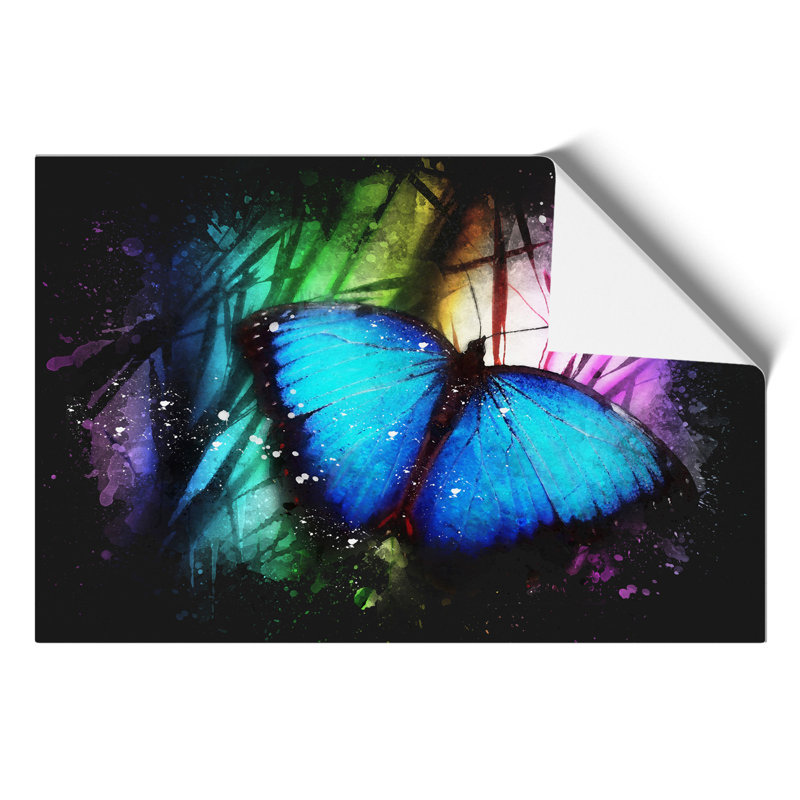 Butterfly Paint Splash - Frameless Print, 59cm H x 84cm W x 0.1cm D