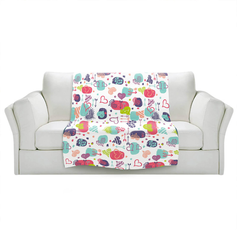 Couverture de hearts , 68 po x 80 po