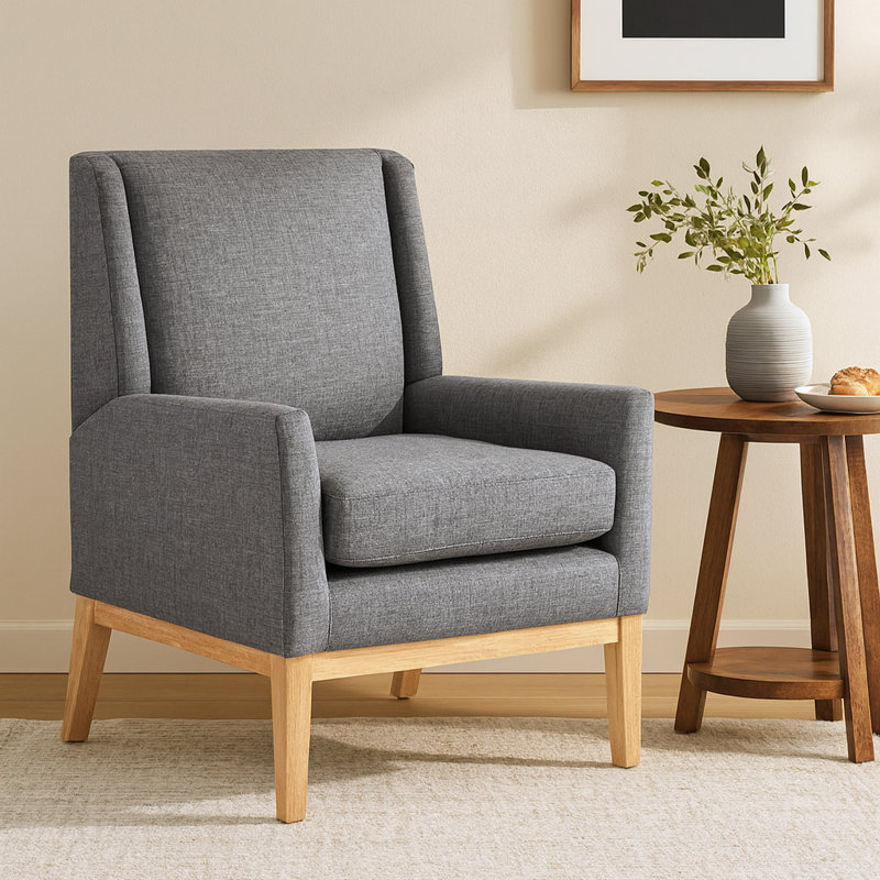 Fauteuil Amazonia, Mélange de polyester gris
