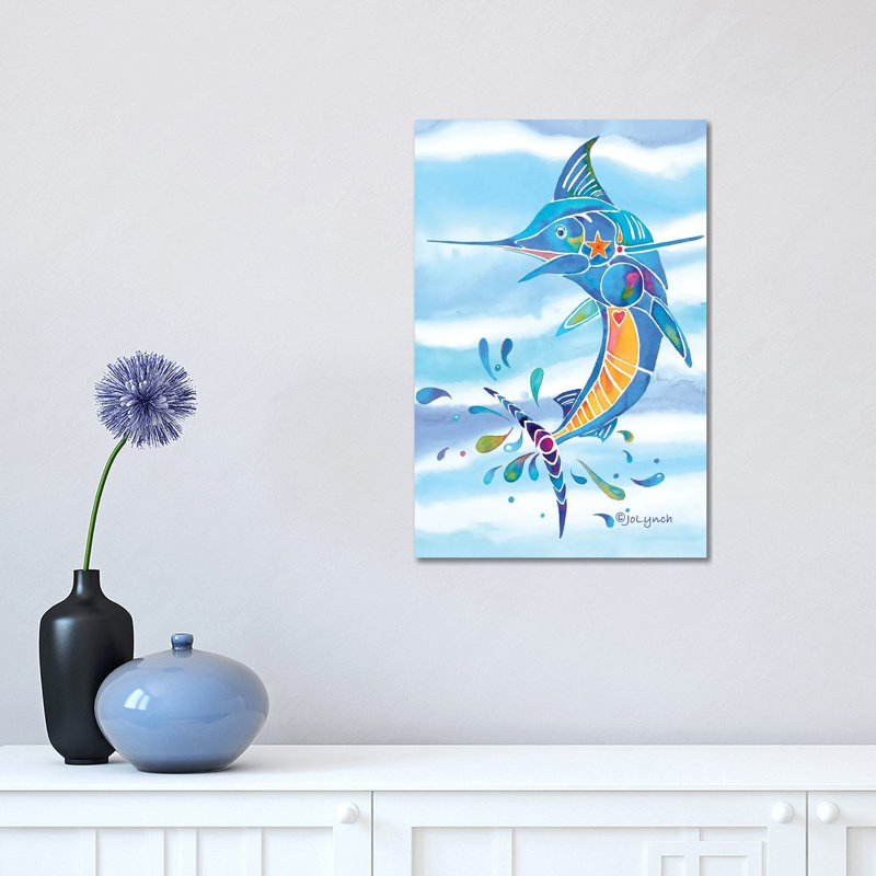 Marlin Fishing by Jo Lynch - Wrapped Canvas Gallery-Wrapped Canvas Giclée, 45.72cm H x 30.48cm W