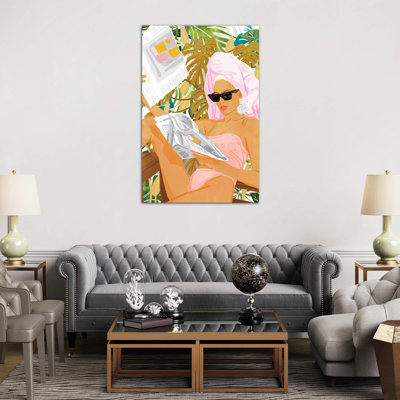 Vacay News - Wrapped Canvas Print