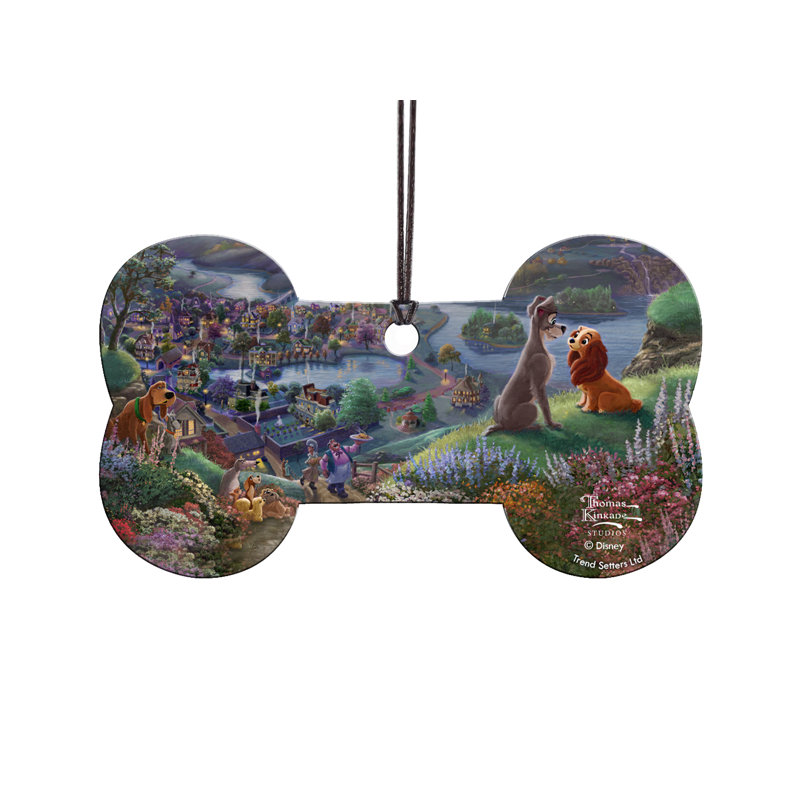 Imprimé acrylique en forme de Disney, Disney / Dame et le clochard tombant amoureux