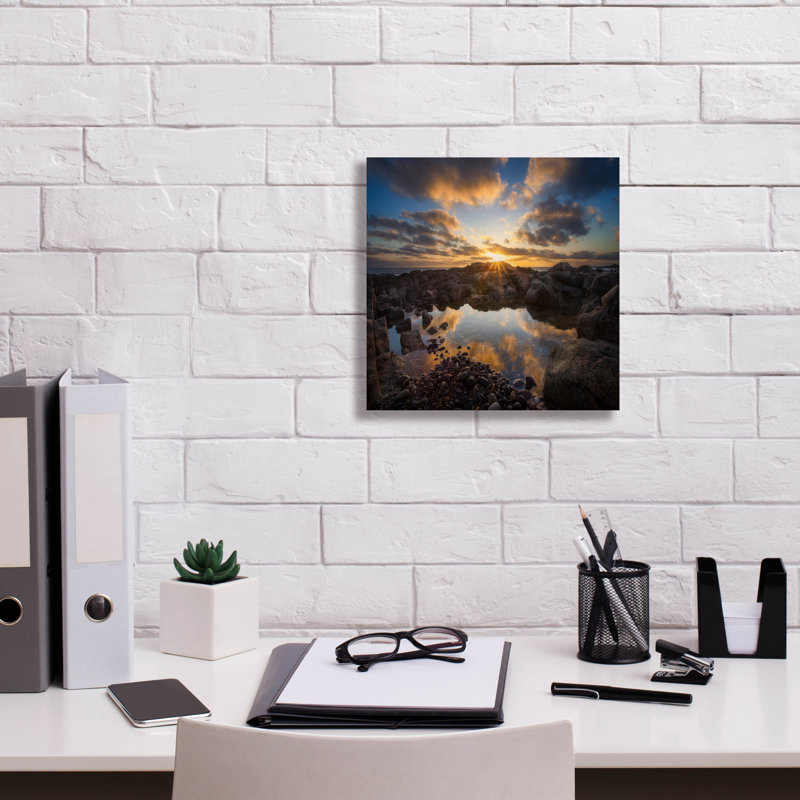 «Cohasset Mirror» par Patrick Zephyr, art mural sur toile, H 12 po x l 12 po x P 0,75 po