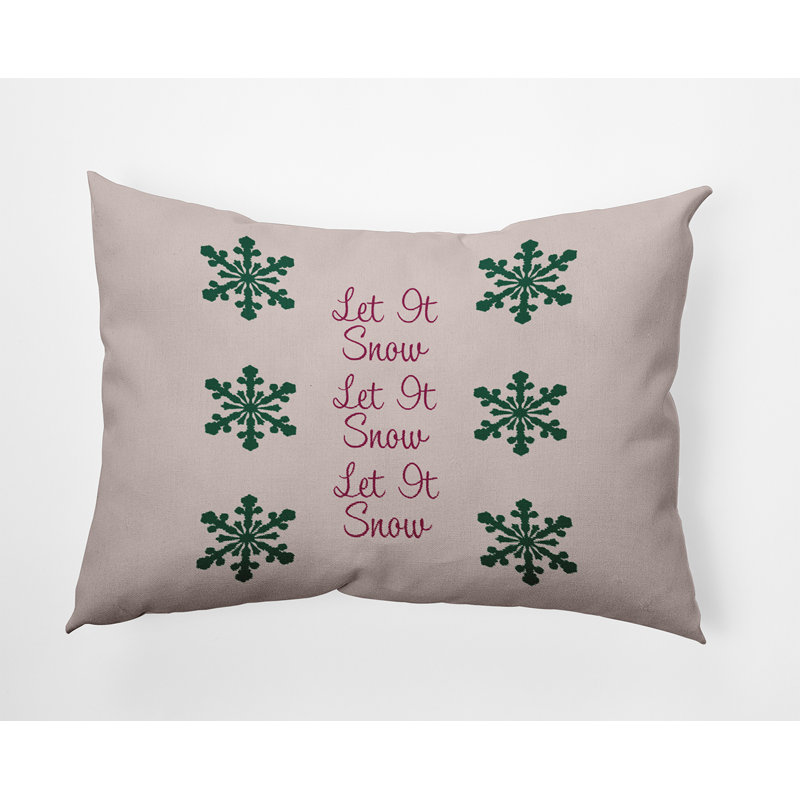 Reversible Throw Pillow, 14 po x 20 po, Rectangulaire