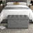 Raburn Polyester Upholstered Bench with Flip Top-1233949563