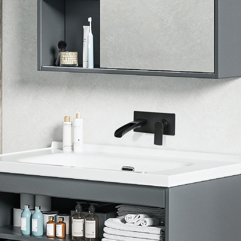 Single-handle Bathroom Faucet, Matte Black
