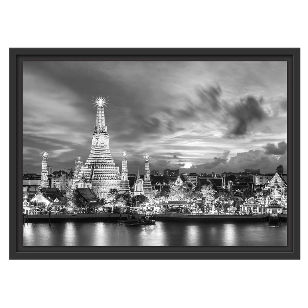 Gerahmtes Wandbild Tempel Bangkok Thailand