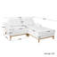Canapé modulaire rembourré 3 pièces avec repose-pieds 3 pièces-130451924