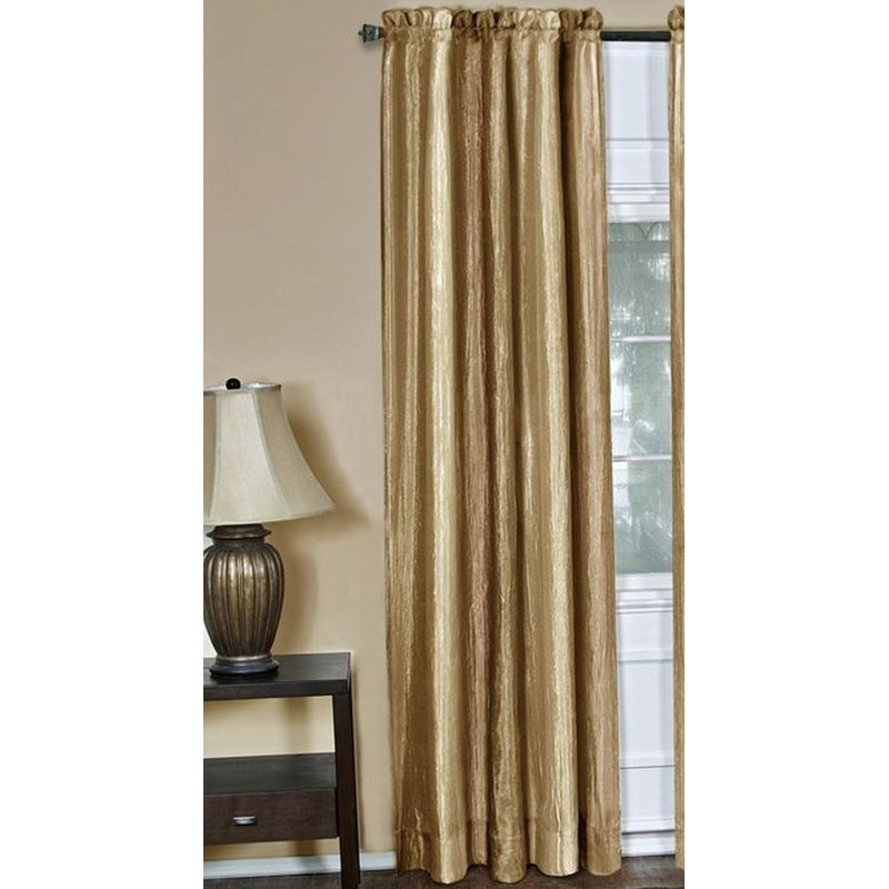 Semi Sheer Curtain Single Panel, 50" W x 84" L, Sandstone