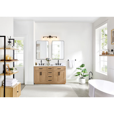 Ensemble de meuble-lavabo double 60 po Gavino