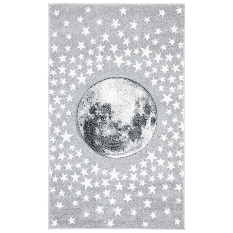 Highlawn Light Gray Area Rug, Rectangle 3'3" x 5'3"