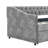 Twin Size Daybed With Drawers Upholstered Tufted Sofa Bed, With Button On Back And Copper Nail On Waved Shape Arms, Grey  (81.5''X4''x30.5'')-710282210-710282220