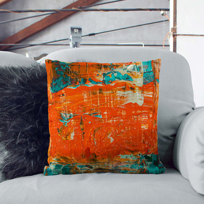 Abstract Square Throw Cushion