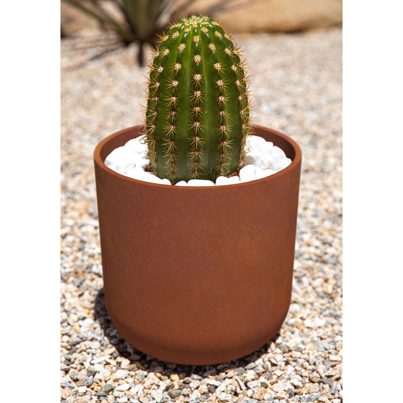 Jardinière ronde Veradek Patina Series Kona, 1, H 10,25 po x l 10 po x P 10 po