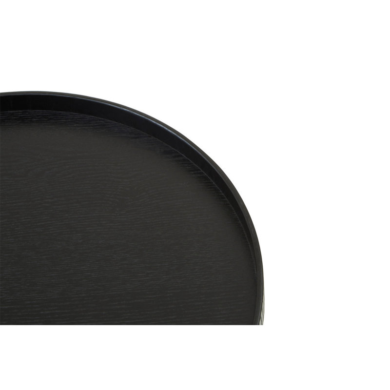 Sayreville Solid Wood Tray, 33cm H x 33cm W x 2cm D, Black