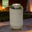 Fontaine d'extérieur lumineuse en polyrésine avec jardinière, décoration de jardin décorative