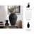 Modern Ceramic Jar with Removeable Lid for Home Decor – Versatile Faceted Design Accent Decor for Table Decor and Flower Vase Centerpiece-1001287119-1001287153