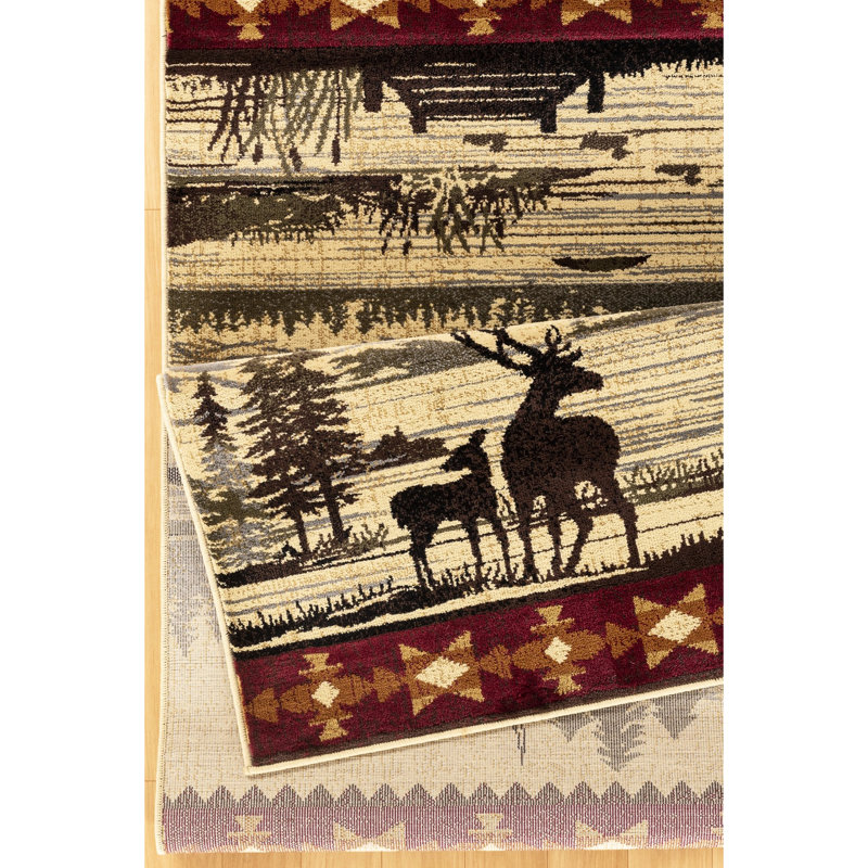 0.4" Thick Area Rug, To Stains And Fading, Rectangle 8' x 10'6"