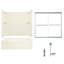 60" W x 72" H Frameless Rectangle Sliding Tub & Shower Kit with Towel Bar and Base Included-1892076730-1892076729