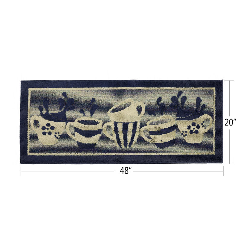 Tapis de cuisine Beles Home Decor, Rectangle 1 pi 8 po x 4 pi