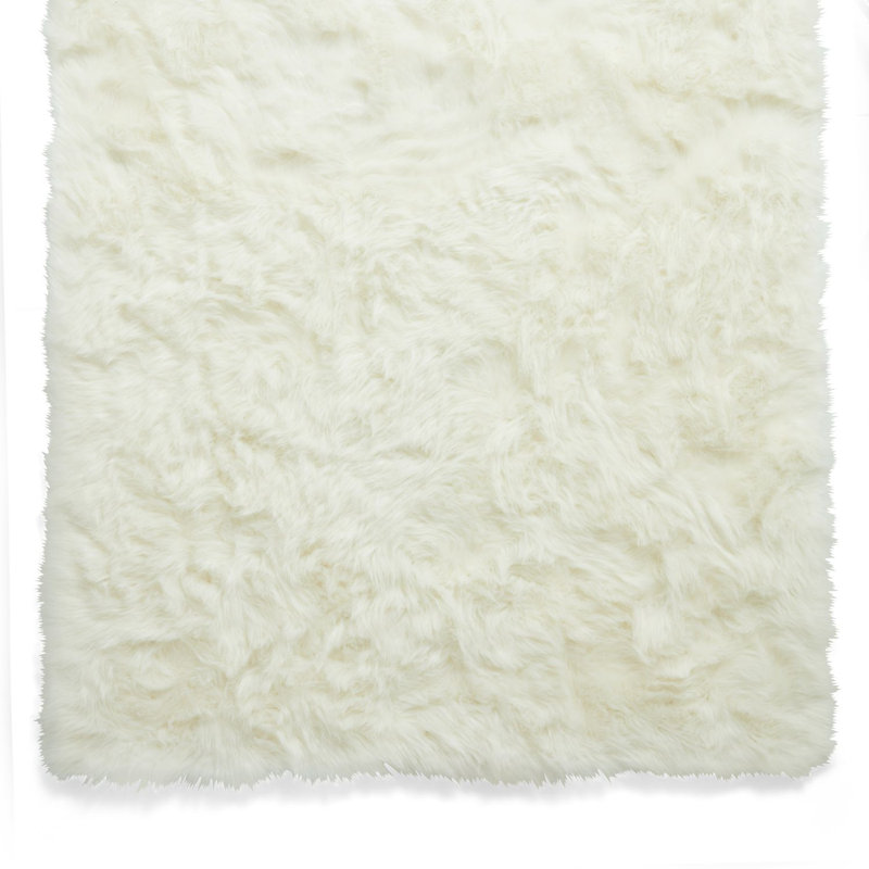 Polar Plush Aketzalli Machine Tufted Ivory Area Rug, Rectangle 80 x 150cm