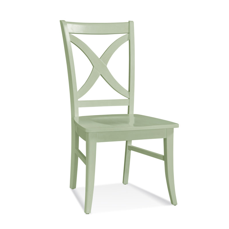 Hues 18'' H Solid Wood Side Chair, Celery