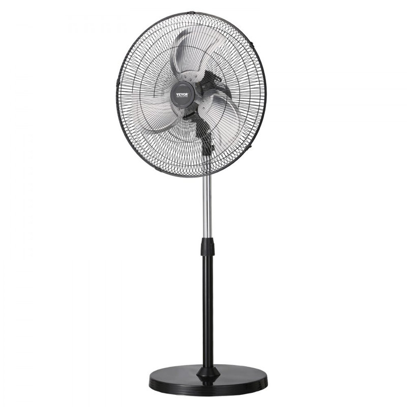 Ventilateur oscillant industriel à 3 vitesses avec hauteur réglable, H 54,33 po x l 22,44 po x P 17,72 po