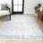 Malmesbury Moroccan Geometric Diamond Ivory/Gray Rug-1236188701