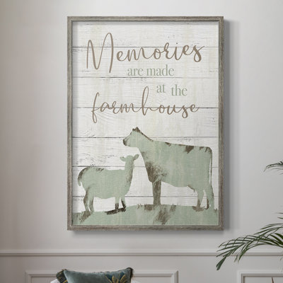 Farmhouse Memories, reproduction encadrée - bois massif