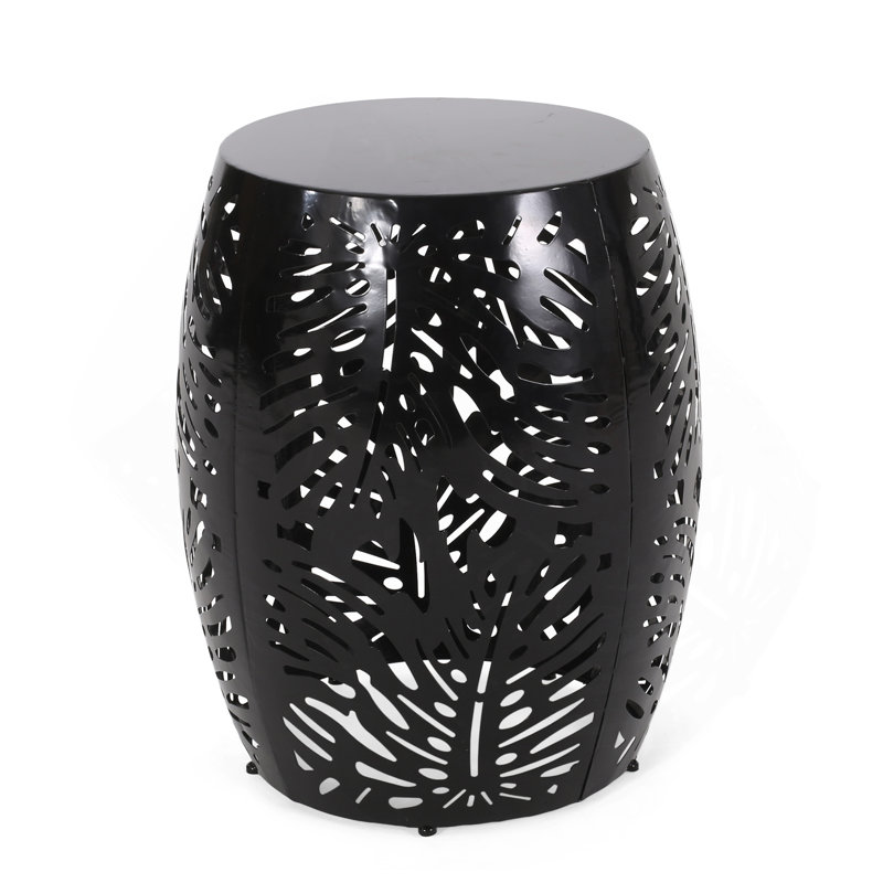 Metal End Table -Large, Black