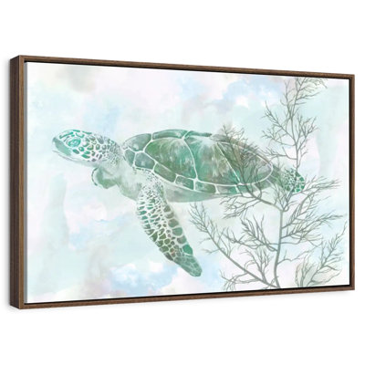 Aquarelle de tortue de mer II