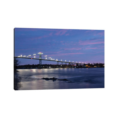 Bridge At Night by Lori Deiter - Wrapped Canvas Print