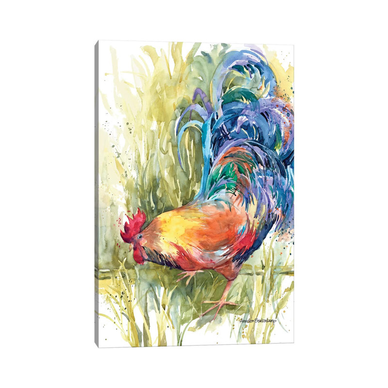 Fountain Of Feathers by Annelein Beukenkamp - Wrapped Canvas Painting, 66.04 cm H x 45.72 cm W x 1.91 cm D