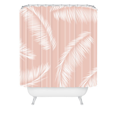 Rideau de douche tropical à feuilles de palmier kelly haines