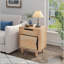 Table de chevet en bois naturel