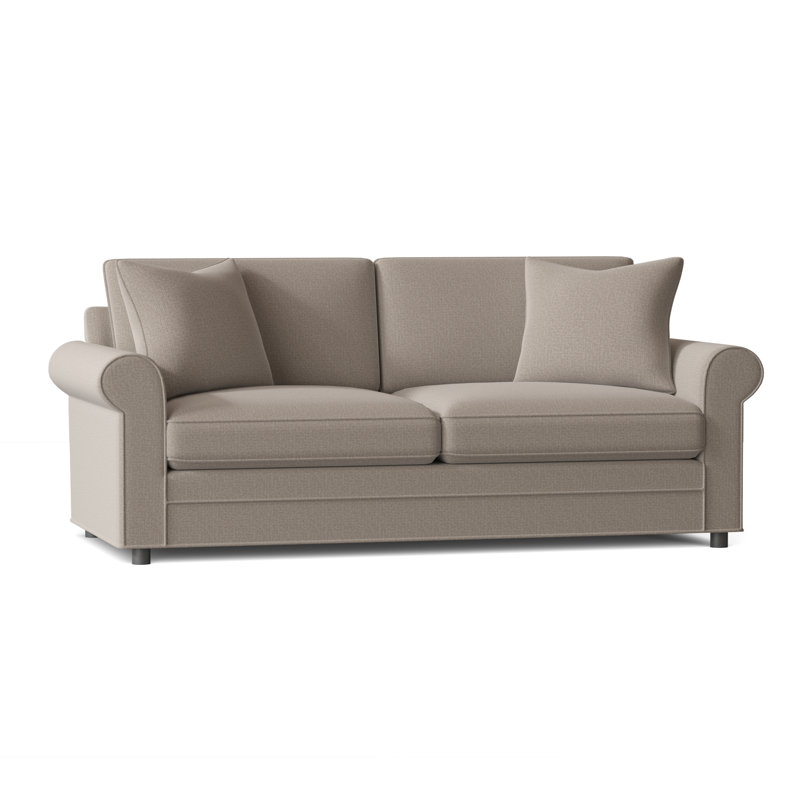 Edgeworth Upholstered 85'' Sofa, Beige Performance Fabric; 0851-73