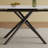 Retractable Sintered Stone Dining Table, Modern Rectangular Design, With Black Carbon Steel Legs At The Bottom, 83 Inches Suitable For 6-8 Seats (White)-2103712931