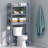 3-Tier Over The Toilet Storage with Adjustable Shelf ，25"W x 67"H-301665256-289468011