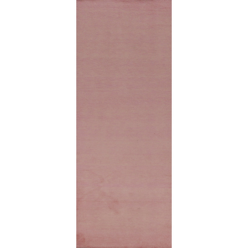 Tapis de couloir rose moderne Gabbeh 3 x 10