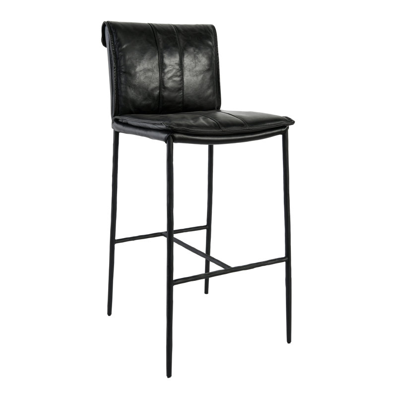 Mayer 26 Counter Stool Antique Brown, Bar Stool (31" Seat Height), Black