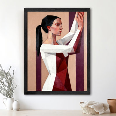 «Black», encadré noir et rouge, bloc de couleur, art mural, impressions de style rétro