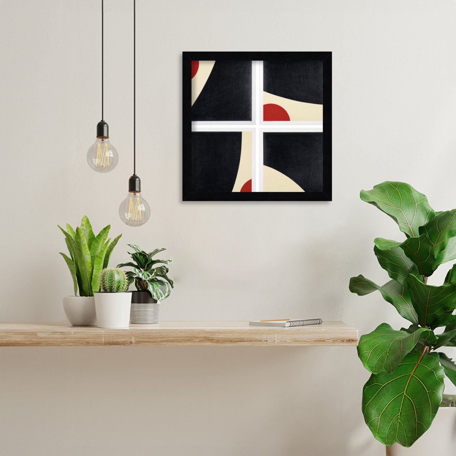 Dawna "Does My Bum Look Big in This?" Print, Black Framed, 13" H x 13" W
