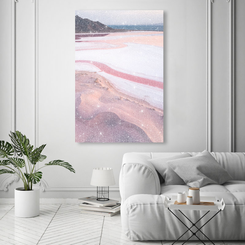 Blush Ocean Print by Oliver Gal, 36"H x 54"W, Gallery Wrapped