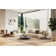 Lamod Siret - Modern Ivory Fabric Modular Sectional W/ Coffee Table