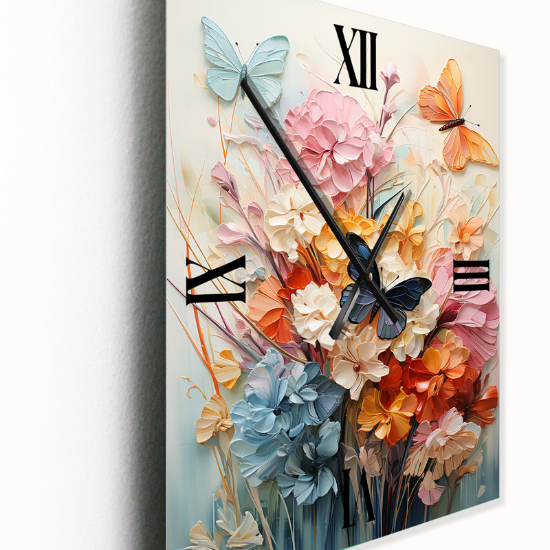 Horloge murale papillon Butterfly, Médium